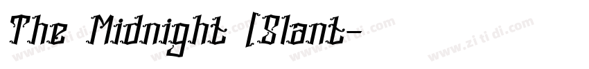The Midnight (Slant字体转换